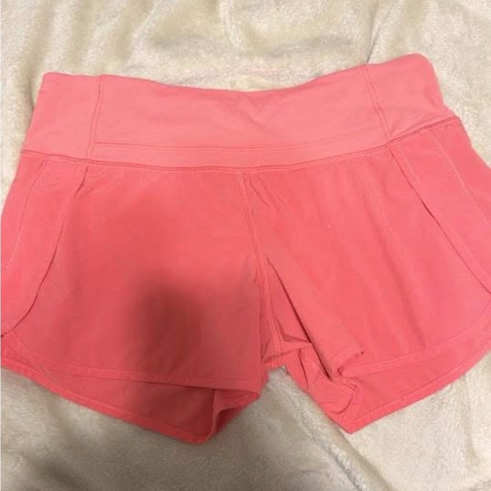 Lululemon Athletica Coral Athletic Shorts